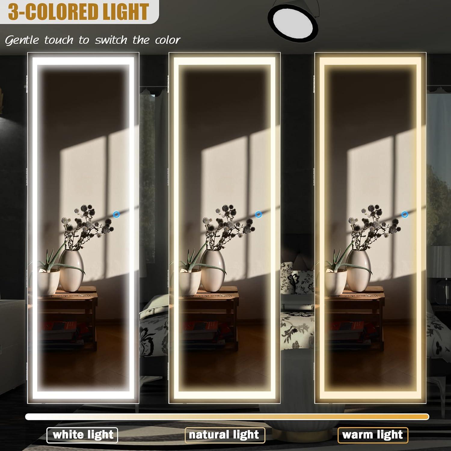 Spacious &⁢ Stylish: Exploring the Becko US LED Jewelry Cabinet with ⁣Lights