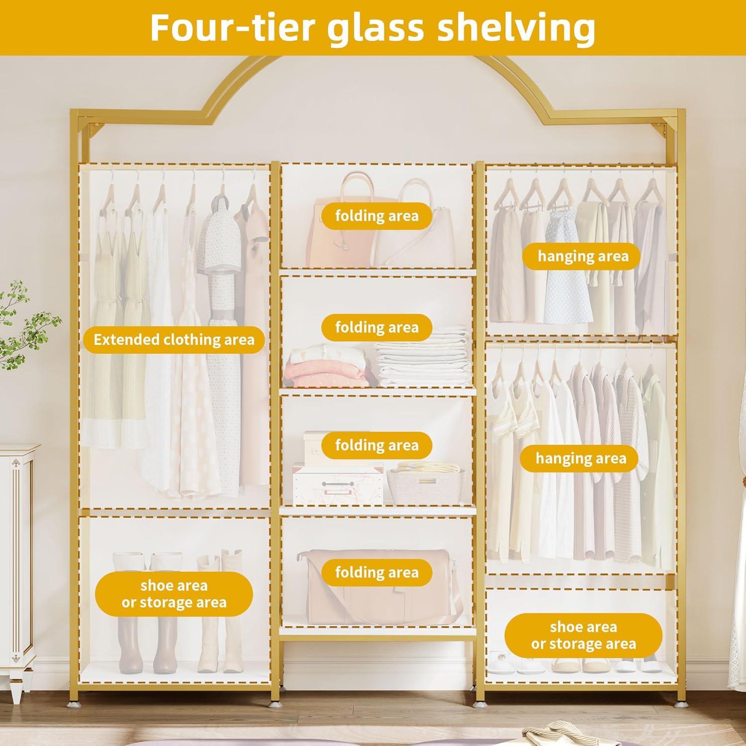 Spacious &​ Stylish: ‍Exploring ‍the⁢ DWVO Heavy Duty Gold Clothes Rack