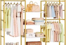 Spacious Stylish Exploring The Dwvo Heavy Duty Gold Clothes Rack