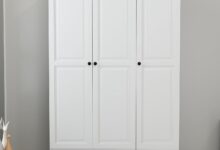 Spacious Stylish How The White Armoire Closet Transformed Our Space