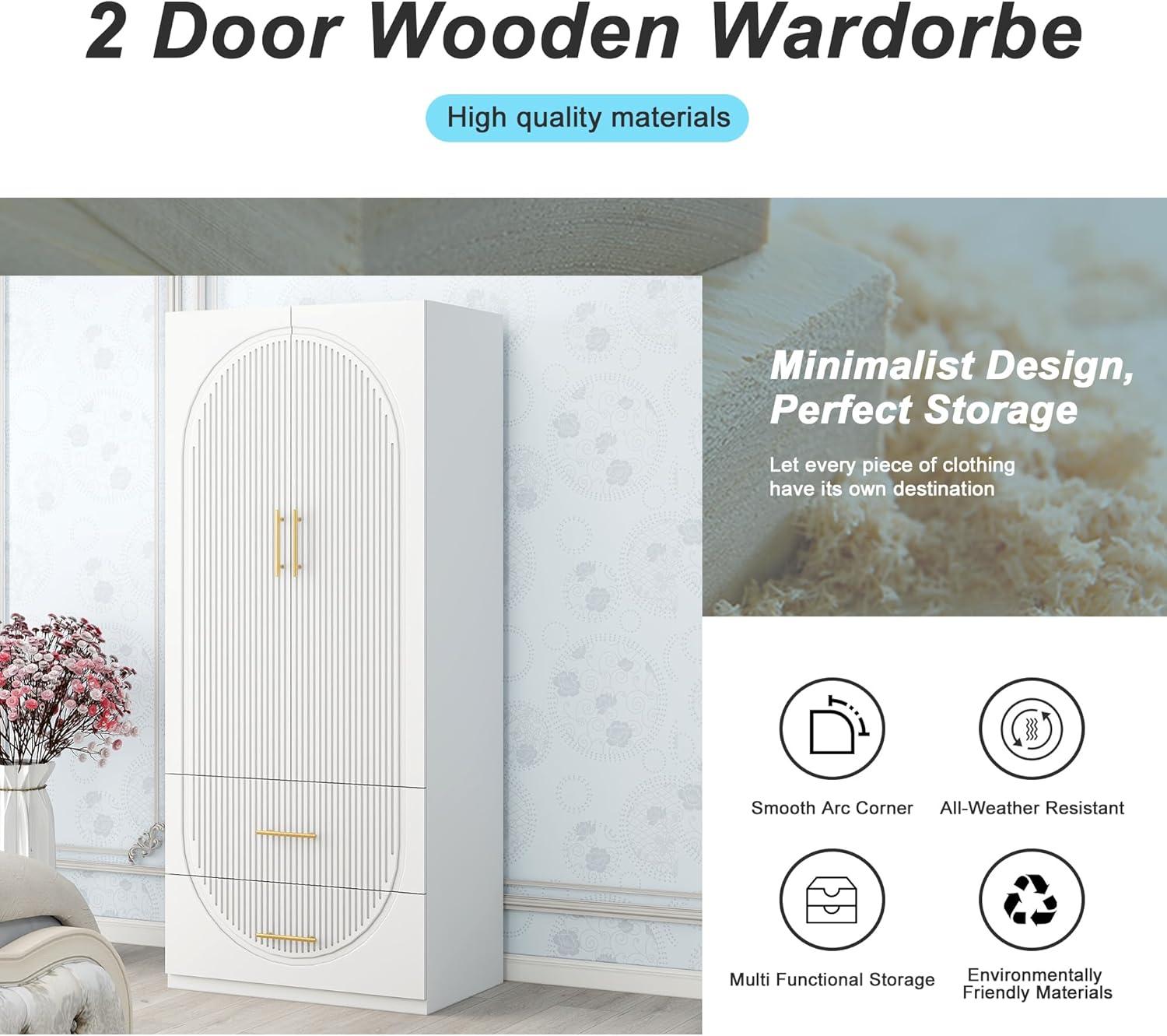 Spacious & Stylish: How the White Armoire Wardrobe Fits Our Storage Needs