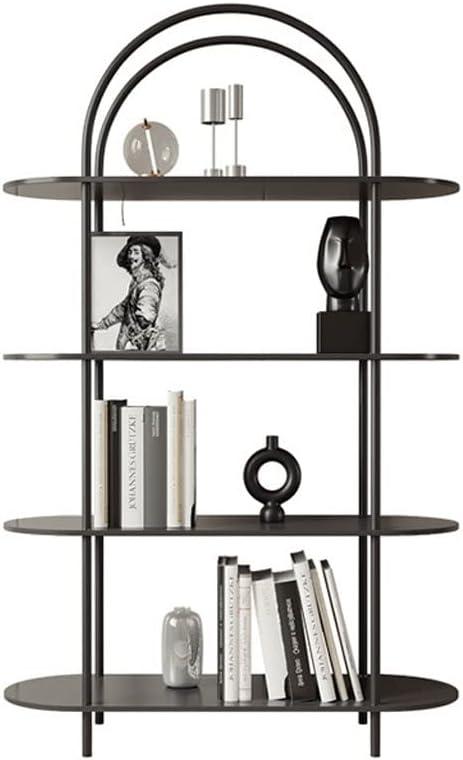 Streamlining Our Space Exploring The Creative Minimalist Black Four Layer Bookshelf