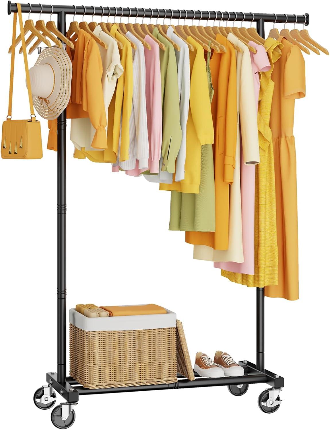 Streamlining Storage Exploring The Strength And Mobility Of This Clothes Rack