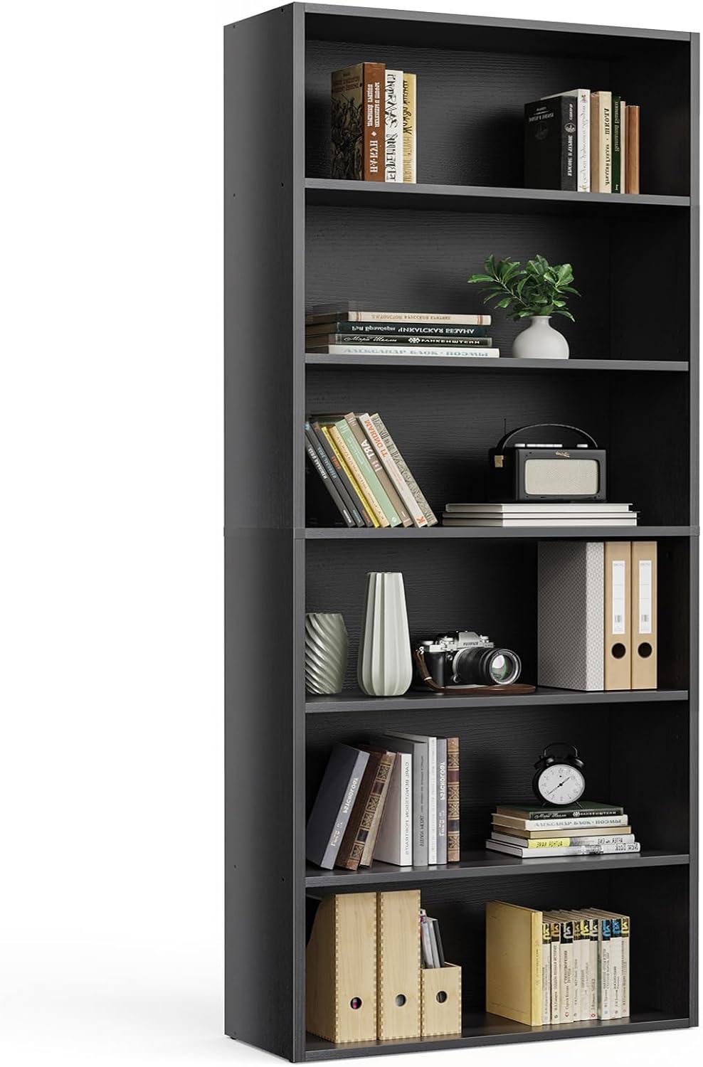 Sweetcrispy 6 Shelf Bookcase A Sturdy Space Saver For Every Room