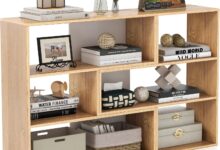 Tangkula 6 Cube Bookcase Stylish Storage With Versatile Setup Options