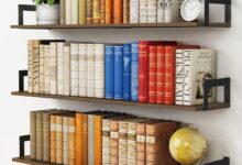 Transforming Our Spaces Versatile 36 Inch Rustic Floating Shelves Set