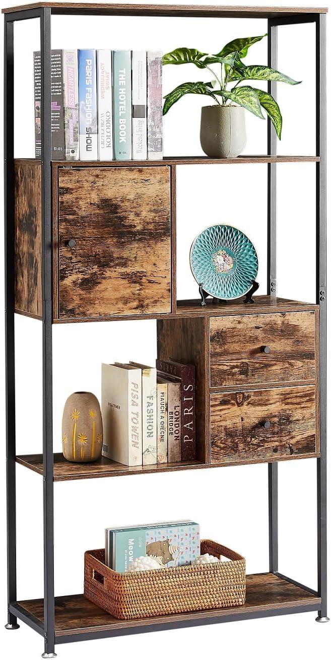 transforming Spaces with VECELO's 5-Tier Bookshelf: Style Meets Function