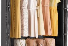 Vipek R3c Rolling Clothes Rack Sturdy Spacious And Easy To Move