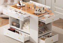 Walk In Closet Island With 6 Drawers How It Fits Your Room