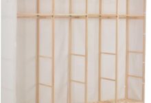 White Fabric Wardrobe 200x40x170 Fits Your Narrow Spaces