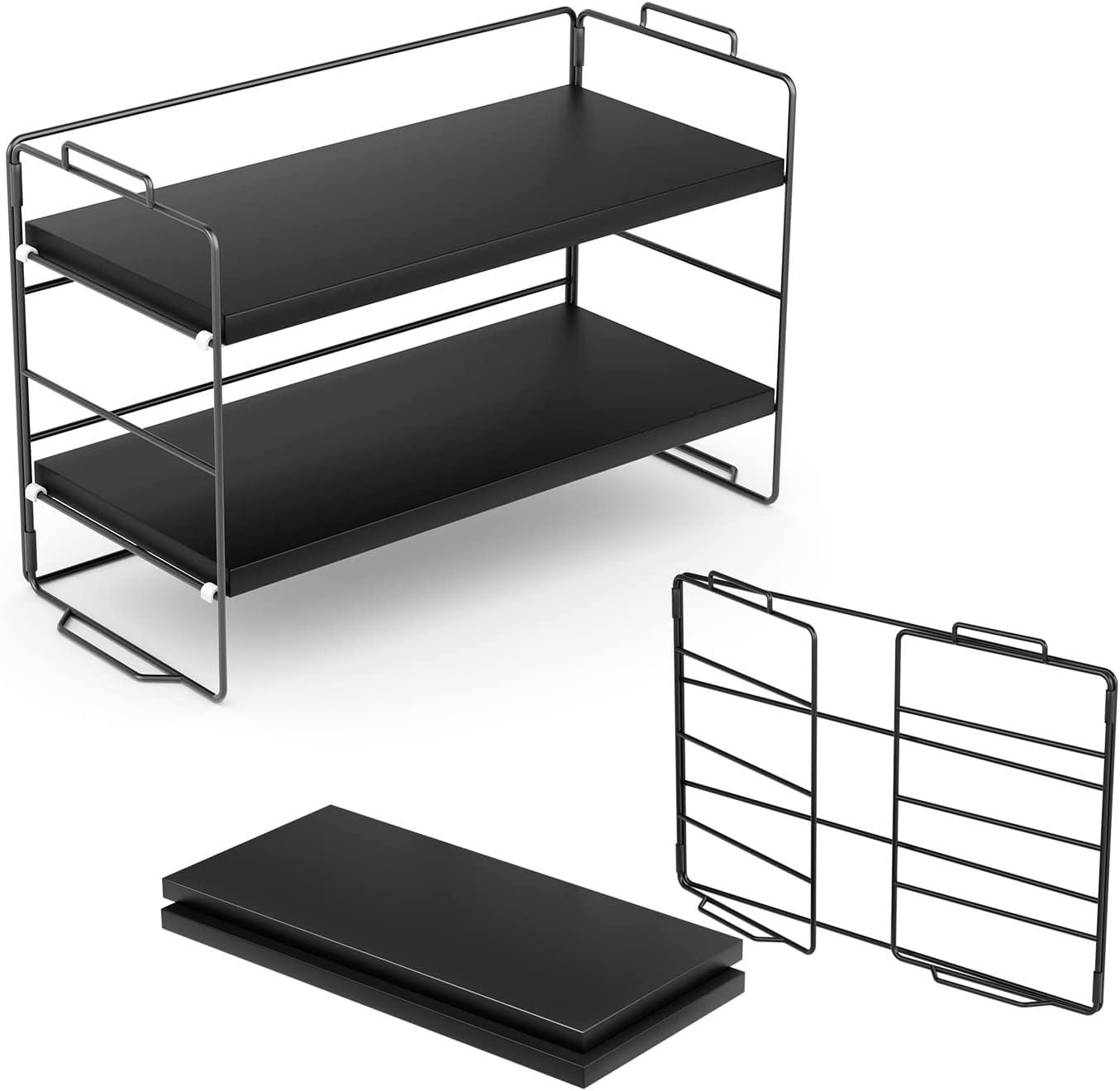 Hooshion Rustic 2-Tier Bookshelf for your office nook