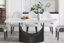 71 White Sintered Stone Dining Table Framing Daily Meals