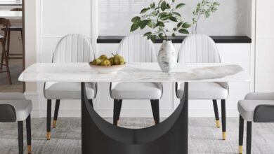 71 White Sintered Stone Dining Table Framing Daily Meals