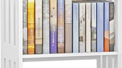 Bookshelf 3 Tier White Organizer Fits Your Small Space