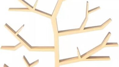 Bookshelves Creative Solid Wood Tree Shelf In Your Corner