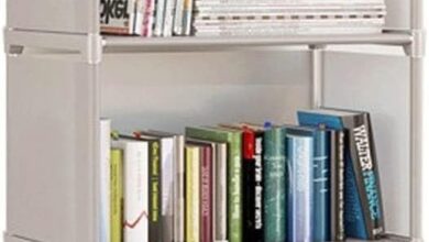 Children Non Woven 4 Layer Bookshelf Framing A Dorm Nook