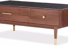 Dieypol Nordic Black Walnut Coffee Table For Your Small Room