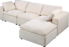 Erye Corduroy L Shaped Sofa Softening The Living Area
