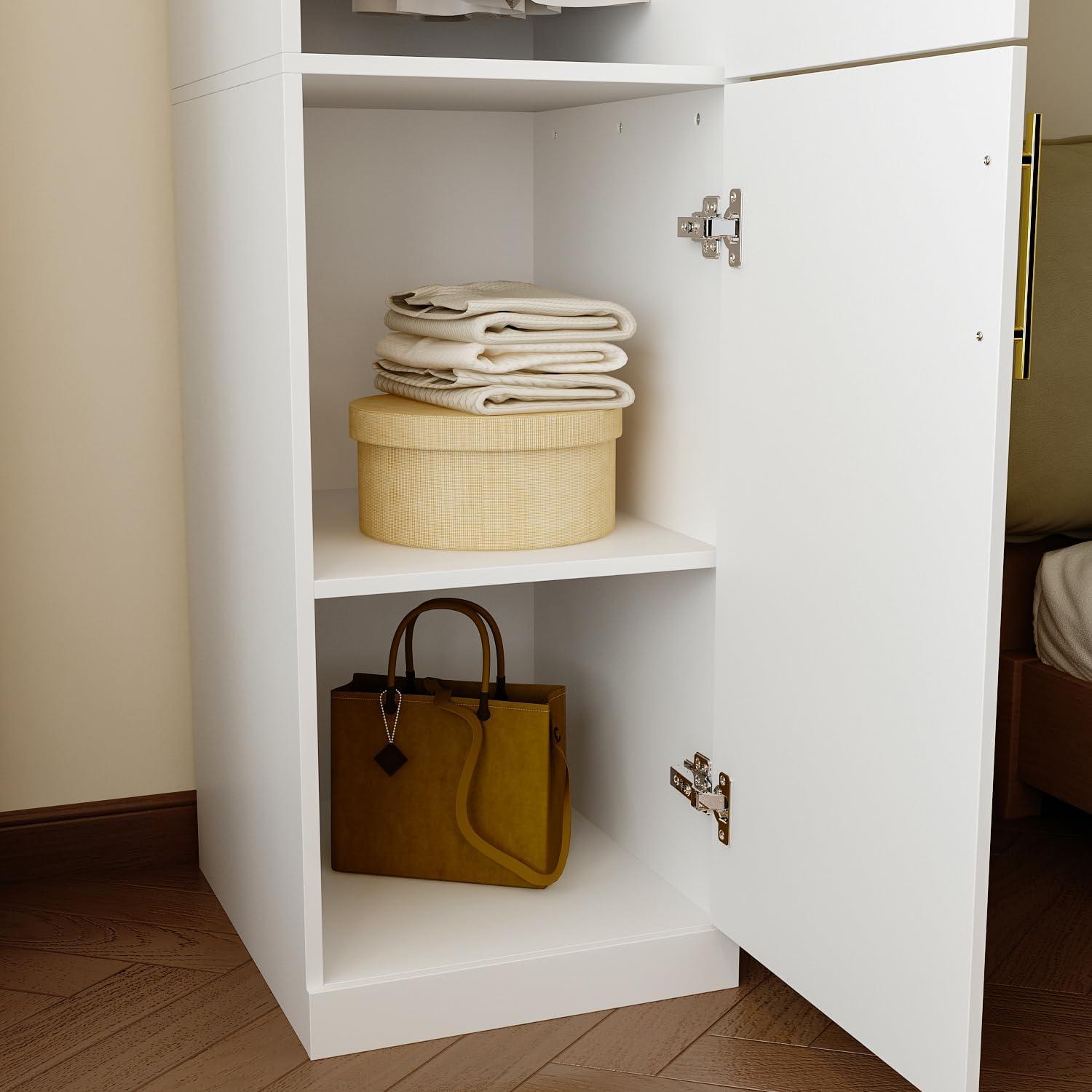 FUFU&GAGA Narrow Wardrobe Closet fits your tight bedroom