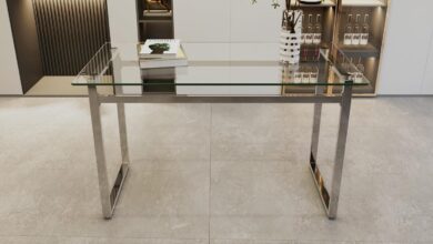 Glass Dining Table 51 Rectangle Fits Your Small Kitchen