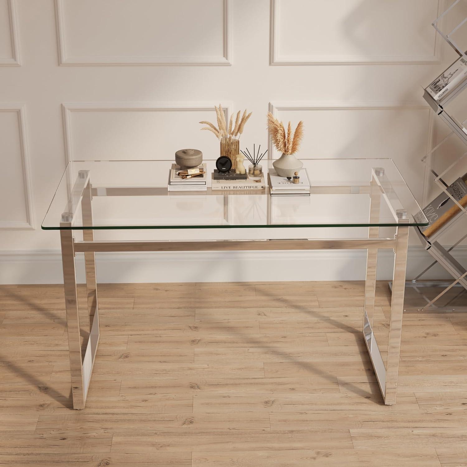 Glass Dining Table 51'' Rectangle - fits your small kitchen