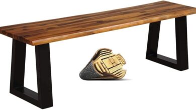 Happygrill Acacia Wood Patio Bench Defining The Garden Nook