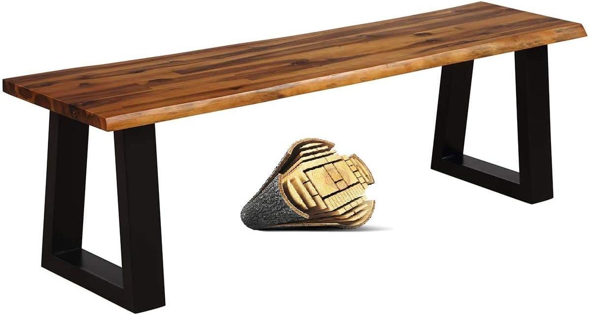 Happygrill Acacia Wood Patio Bench Defining The Garden Nook