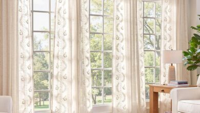 Jinchan Belrose 4 Panel Curtains Soft Light For Your Room