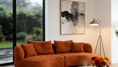 Letbask 109 Curved Sofa How It Fits Your Living Room