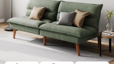 Linsy Home Futon Sofa Bed Fits Your Small Space