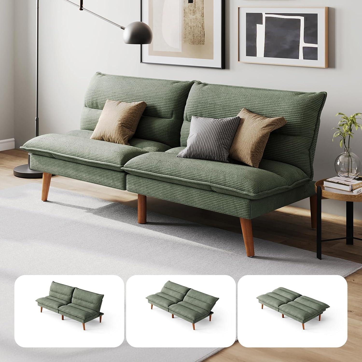 Linsy Home Futon Sofa Bed Fits Your Small Space