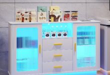 Lvsomt Modern Coffee Station W Motion Sensor Your Nook