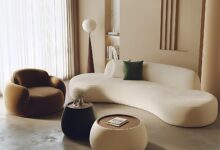 Lycktre Curved Velvet Sectional Sofa Softening The Room