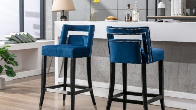 Newcosmos Suede Velvet Barstool Where You Sip Wine At Dusk