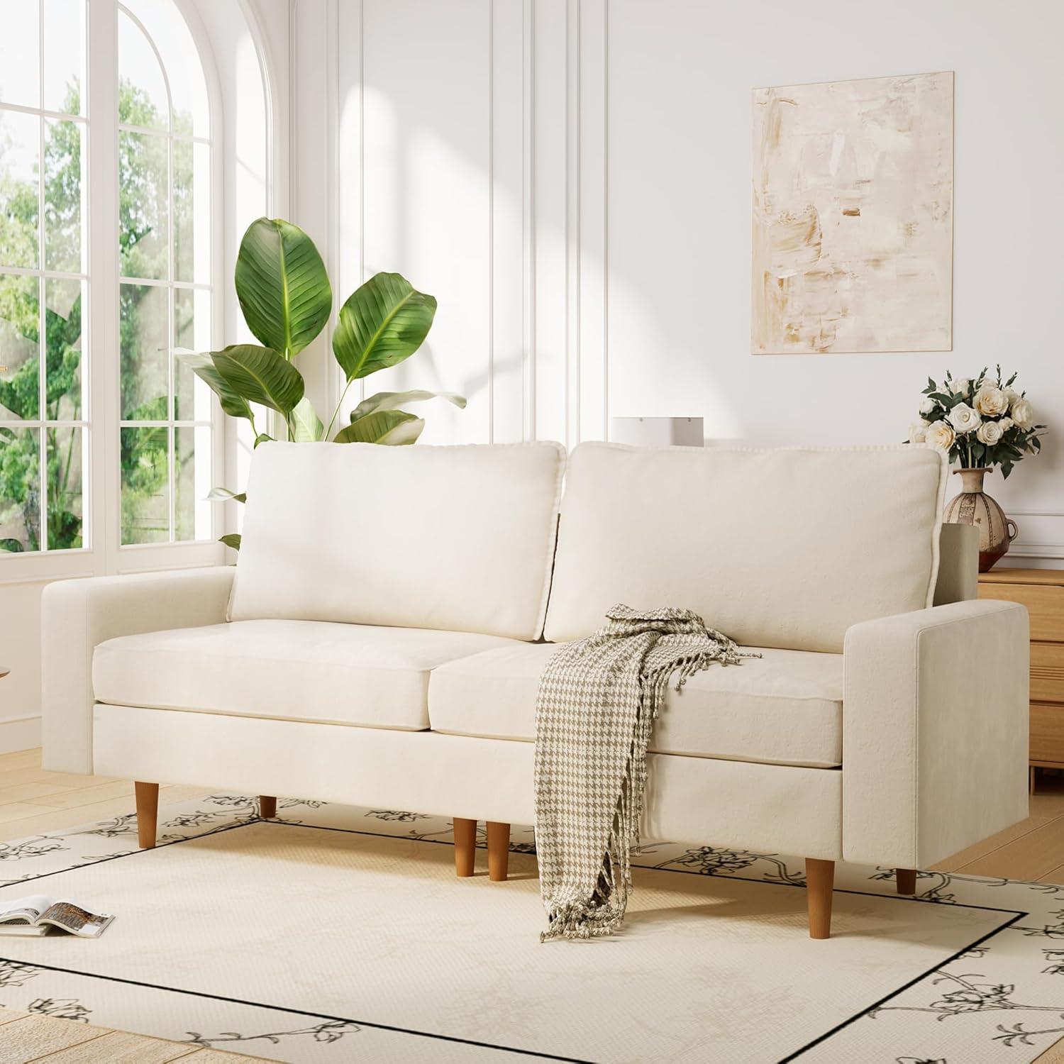 Pamapic 81'' W Loveseat Sofa fits your small living room