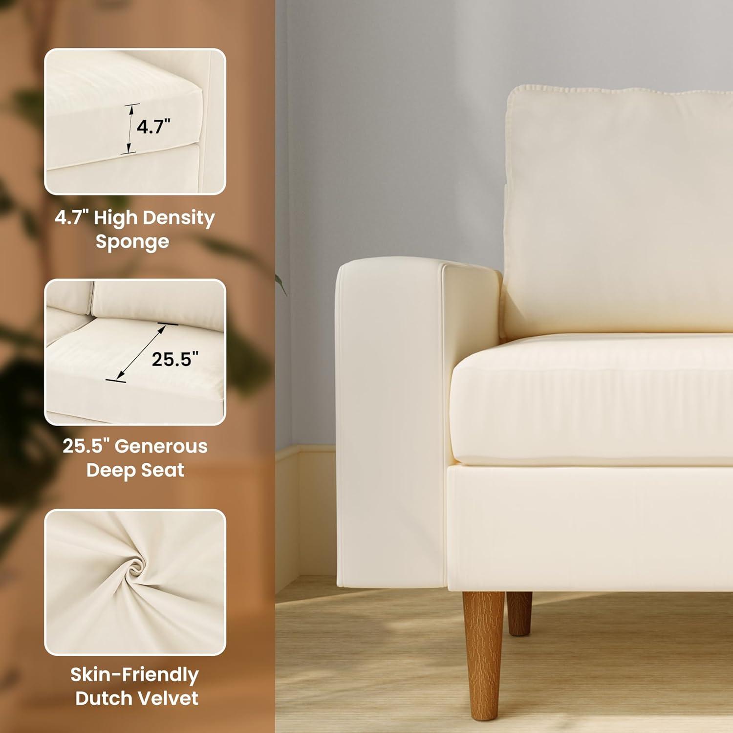 pamapic 81'' W Loveseat Sofa fits your small living room