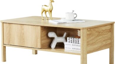 Rectangle Fluted Coffee Table With Storage Fits Your Space