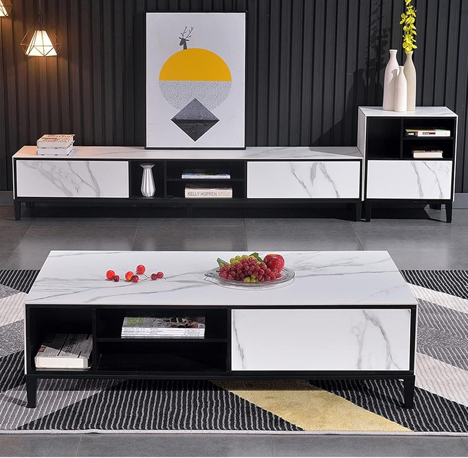 Rustic Coffee Table Slate & Pine 51.2