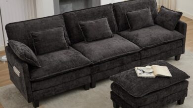 Samery 113 L Shaped Chenille Sectional Framing A Living Area