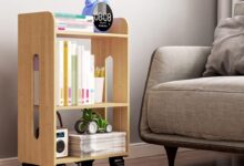 Solid Wood Small Rotating Bookshelf How It Suits Your Nook