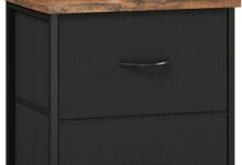 Somdot Nightstand Anchoring A Narrow Bedroom Corner