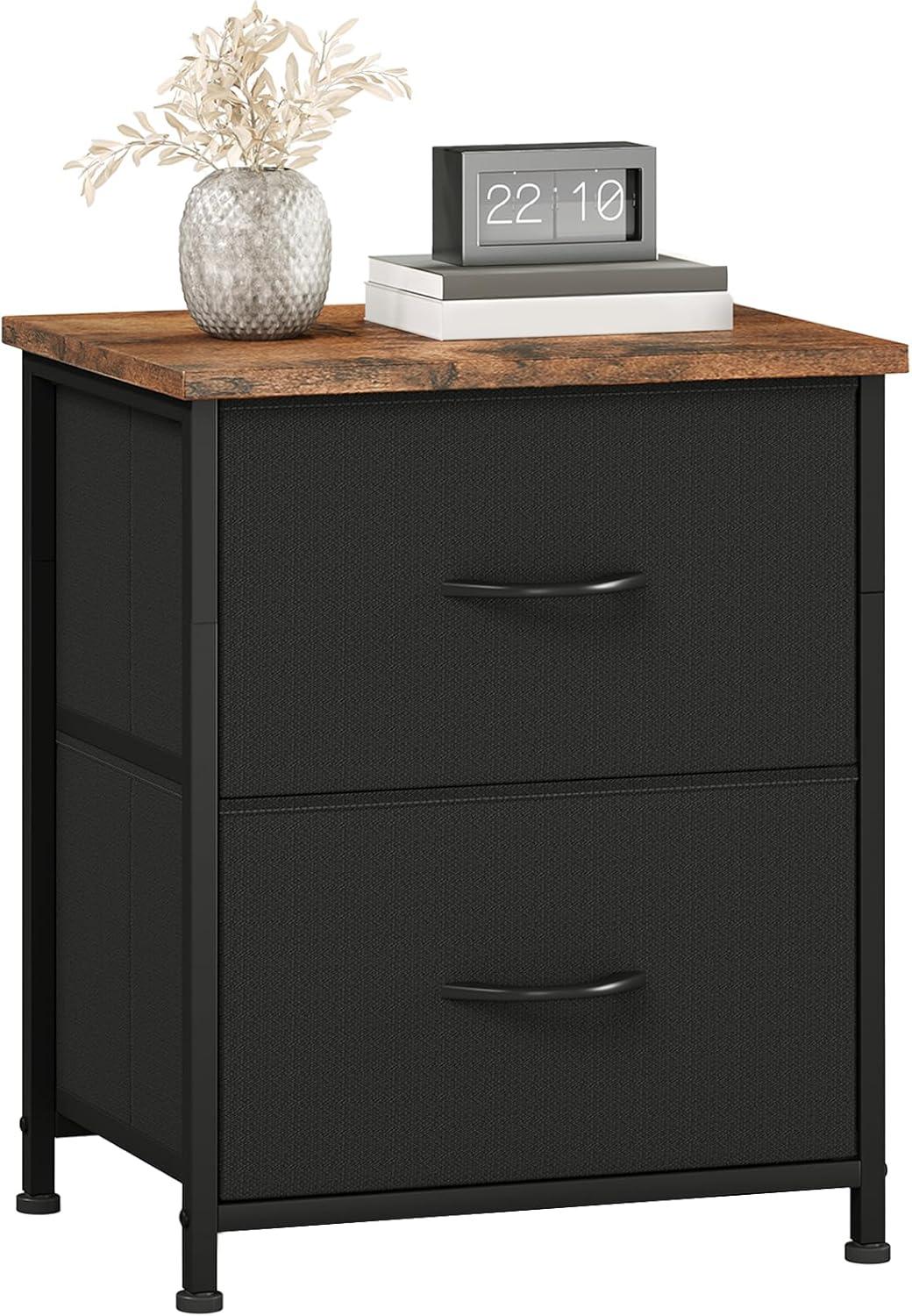 Somdot Nightstand Anchoring A Narrow Bedroom Corner