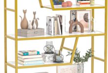 Teraves 5 Tier Adjustable Bookshelf Fits Your Compact Space