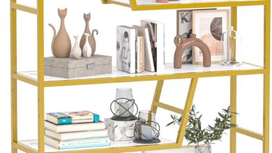 Teraves 5 Tier Adjustable Bookshelf Fits Your Compact Space