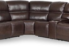 Top Grain Leather Power Sectional How It Fits Your Room