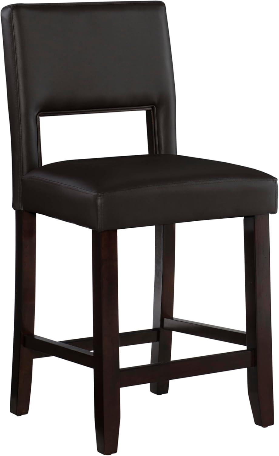 Vega Espresso Brown Counter Stool By Linon In Your Kitchen