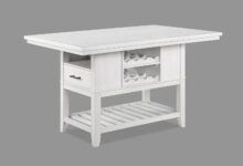 White Wood Modern Dining Table For Your Kitchen