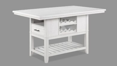 White Wood Modern Dining Table For Your Kitchen