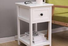 Wood Bedside Table Minimalist Nightstand Fits Your Nook