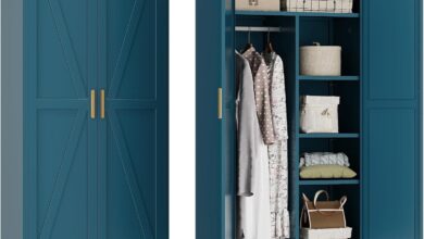 Yauwoh Farmhouse Wardrobe Cabinet How It Fits Your Room